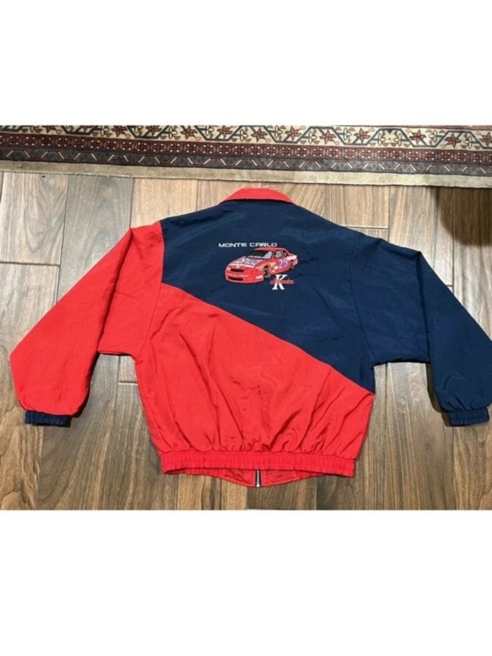 Monte Carlo Racing Windbreaker Jacket in Red & Navy